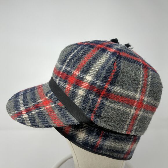 Unbranded Fitted Hat Multicolor One Size Plaid Ear Flap Quilted Blank - Picture 2 of 8